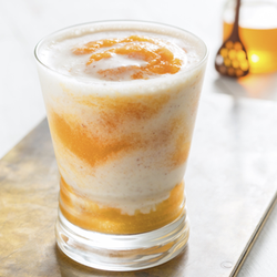 Swirled Fruit and Honey Smoothie